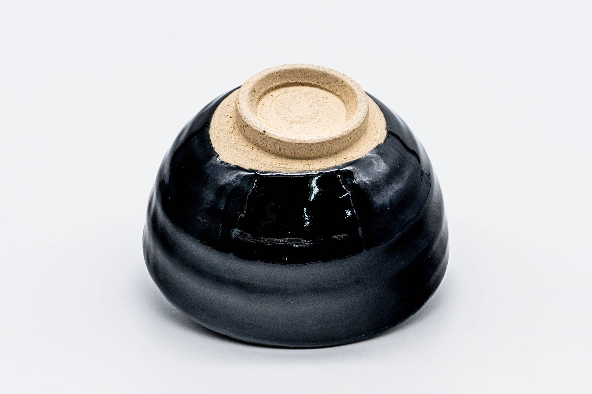 Japanese Matcha Bowl - 森川 Morikawa - Deep Blue Black Glazed Mino-yaki Chawan - 300ml