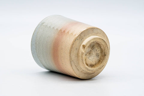 Japanese Teacup - Beige Pink White Glazed Hagi-yaki Yunomi - 200ml