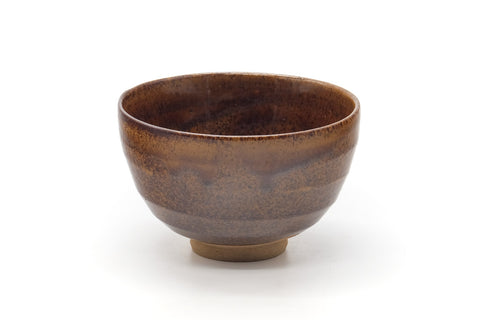 Japanese Matcha Bowl - Brown Speckled Chawan - 400ml