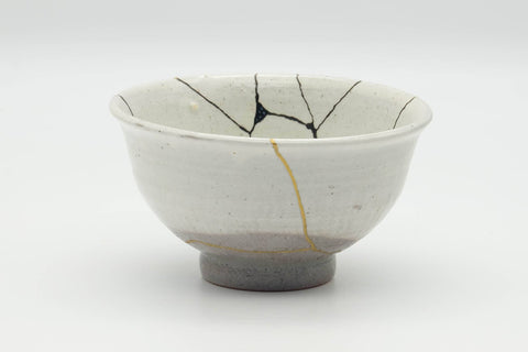 Japanese Matcha Bowl - 有作作 Kintsugi Katade Kōrai Chawan - 400ml