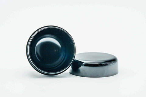 Japanese Ko-Natsume - Small Black Lacquered Wooden Matcha Tea Caddy - 60ml