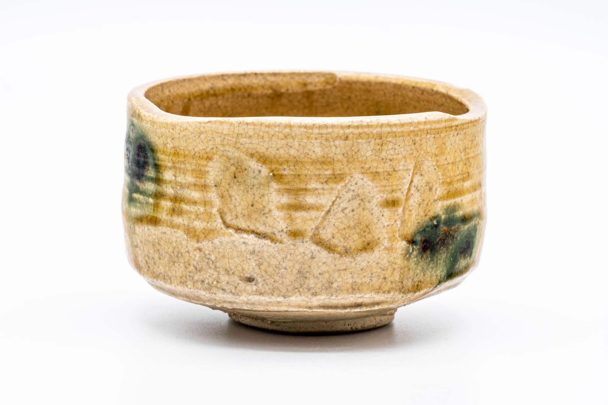Japanese Matcha Bowl - Herame Undulating Seto-yaki Chawan - 500ml