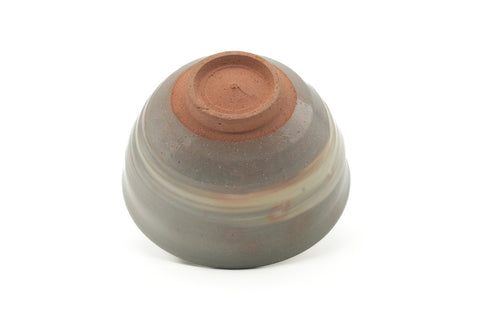 Japanese Matcha Bowl - Grey White Hakeme Glazed Chawan - 450ml