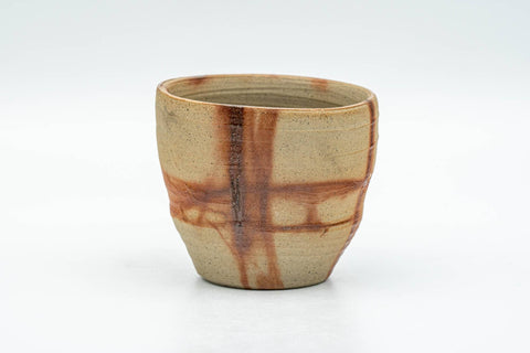 Tezumi — Japanese Teacup - Hidasuki Bizen-yaki Yunomi - 80ml — front view from another angle