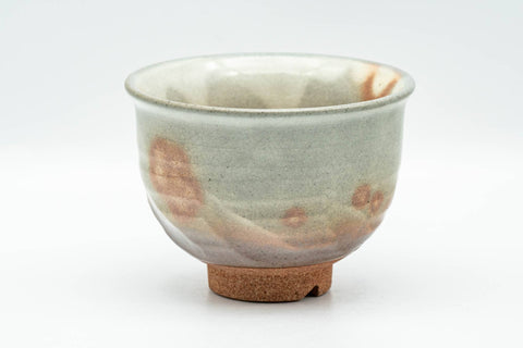 Japanese Teacups - Pair of Beige Pink Gohonte Hagi-yaki Yunomi - 170ml