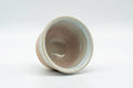 Tezumi — Japanese Teacup - Small Pink White Drip-Glazed Guinomi - 40ml — three-quarter view