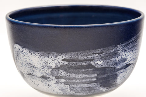 Blue Hakeme Kiyomizu Chawan