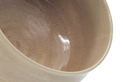 Japanese Matcha Bowl - Beige Weathered Hagi Chawan - 400ml