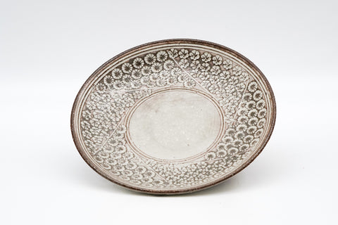 Floral Kohiki Mishima Cup and Saucer - 170ml