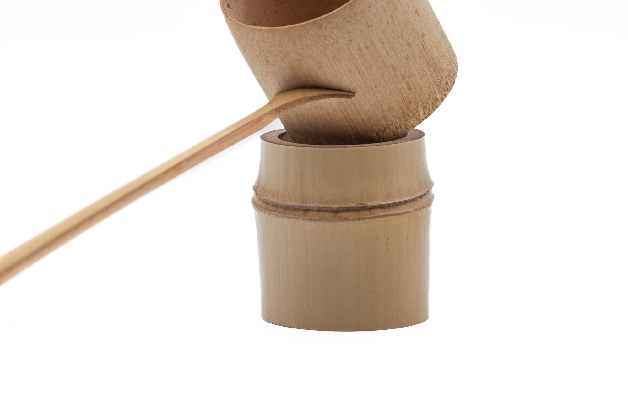 Japanese Futaoki - 翠華園 Suikaen - Bamboo Lid Rest for Ro use