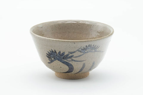 Japanese Matcha Bowl - Abstract Beige Glazed Karatsu-yaki Chawan - 300ml