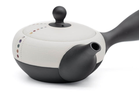 Pearlescent Dotted White Tokoname Teapot - 260ml