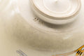 Tezumi — Japanese Matcha Bowl - Golden Egrets Kyo-yaki Chawan - 300ml — inverted showing the foot ring