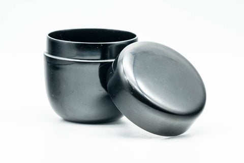 Japanese Natsume - Black Urushi Lacquer Tea Caddy - 110ml