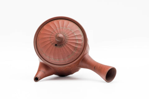 Faceted Red Nerikomi Tokoname Teapot - 350ml