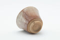 Tezumi — Japanese Teacup - Beige Magenta Drip-Glazed Hagi-yaki Yunomi - 80ml — top-down view of the interior