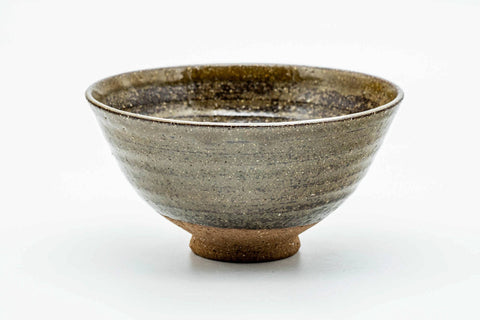 Japanese Matcha Bowl - Beige Brown Speckled Sugi-nari Chawan - 300ml