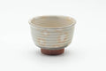 Tezumi — Japanese Teacup - Grey Pink Gohonte Hagi-yaki Yunomi - 100ml — front view