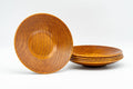 Japanese Chataku - Set of 5 Light Brown Wooden Tea Coasters - Tezumi