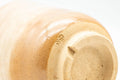 Underside view of a Hagi-yaki yunomi showing the foot ring