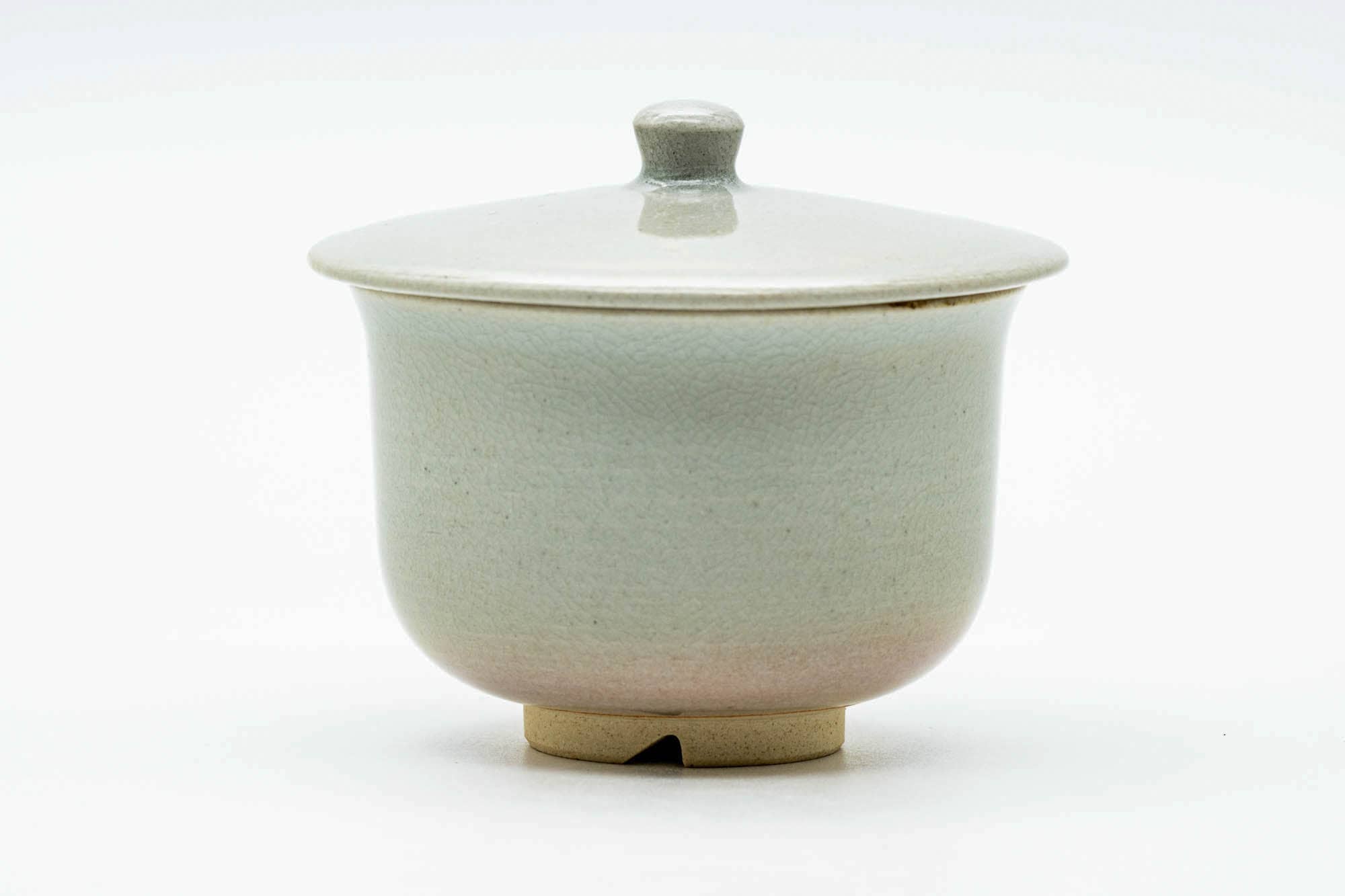 Japanese Teacup - Classic Beige Glazed Hagi-yaki Lidded Yunomi - 110ml