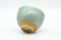 Tezumi — Japanese Teacup - Mint Green Celadon Glazed Yunomi - 130ml — top-down view of the interior