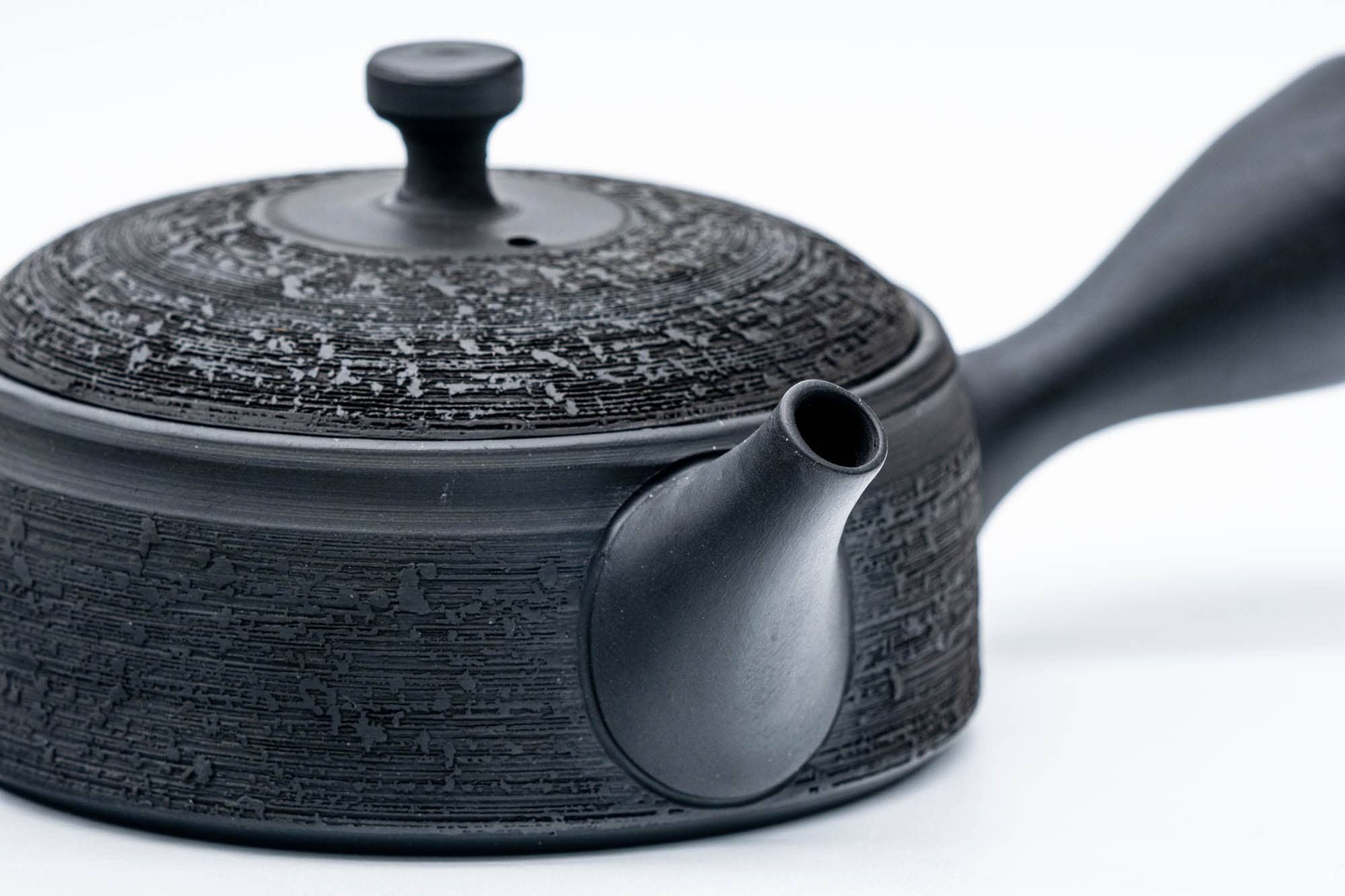 Japanese Kyusu - 玉光 Gyokko Kiln - Flat Matsugawa Kokudei Tokoname-yaki Ceramic Teapot - 140ml