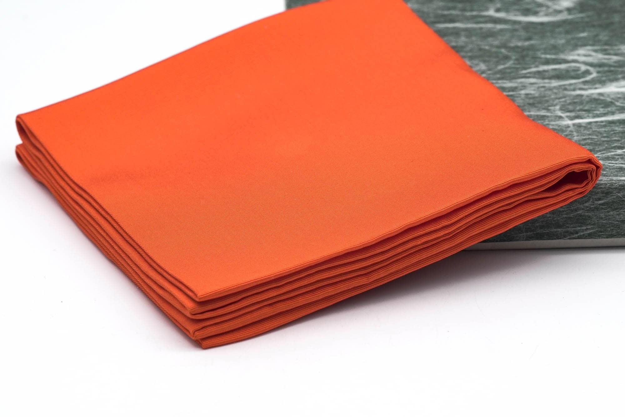 Japanese Fukusa - 10号 Orange Shioze Silk Purifying Cloth