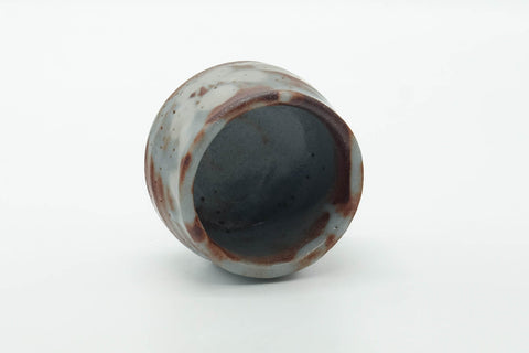 Japanese Teacup - Blue Orange Shino Glazed Yunomi - 75ml