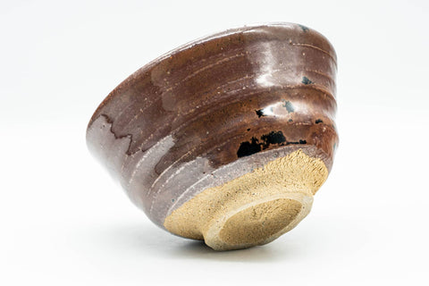 Japanese Matcha Bowl - Brown Black Spotted Wabi-Sabi Chawan - 350ml