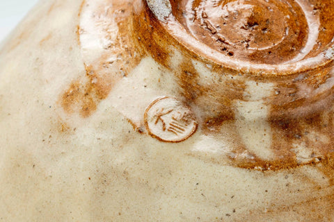 Japanese Matcha Bowl - 廣瀬淡雅 Tamasa Hirose - Beige Ido-gata Hagi-yaki Chawan - 300ml