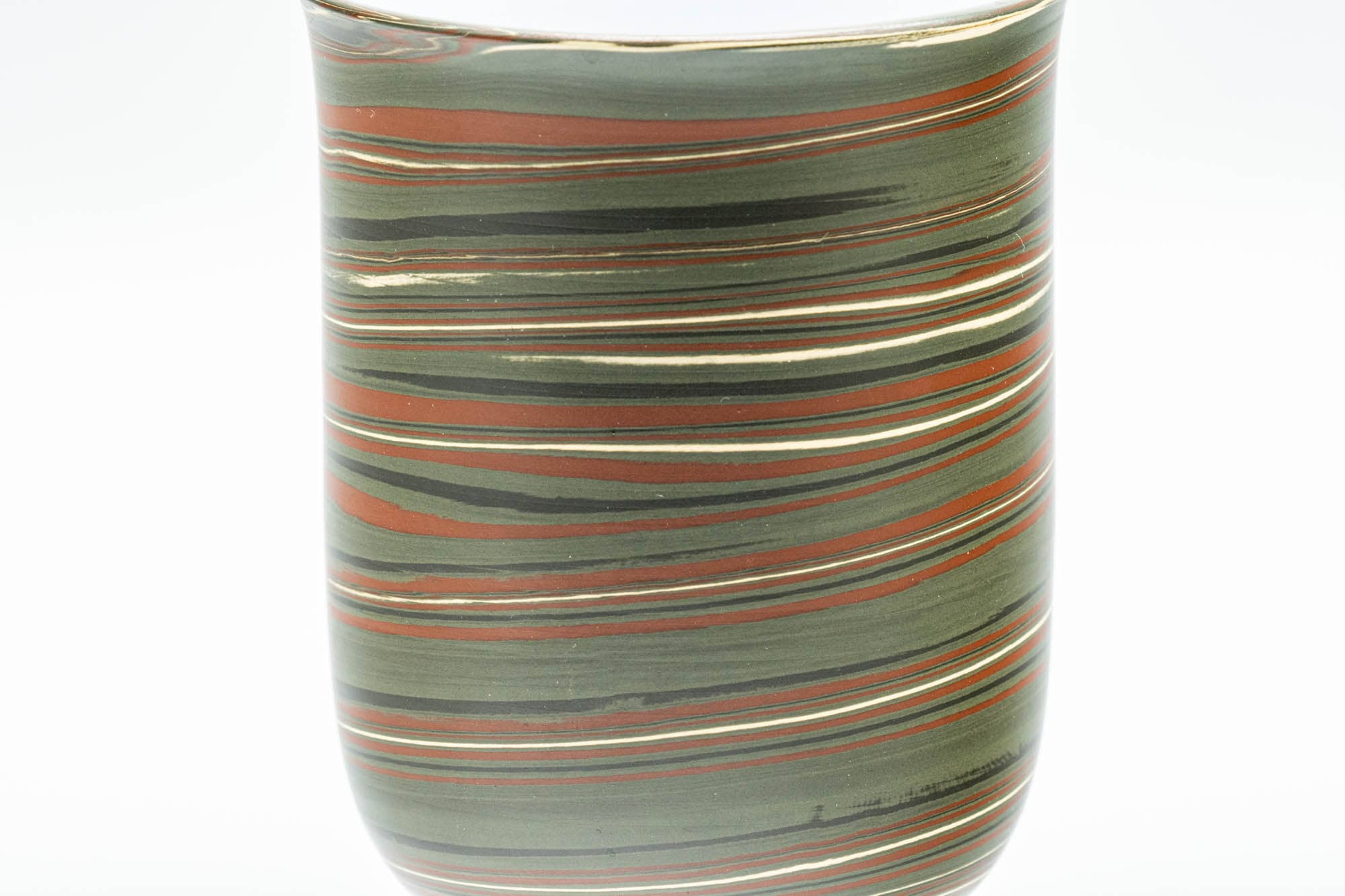 Japanese Teacup - Nerikomi White Inner-Glazed Tokoname-yaki Yunomi - 120ml