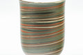 Japanese Teacup - Nerikomi Tokoname-yaki Yunomi - 120ml - closeup of the marbled clay banding