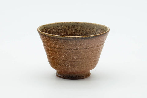 Japanese Teacup - Ash Glazed Shigaraki-yaki Asagao-gata Guinomi - 50ml