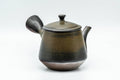 Japanese Kyusu - Fujii Ikkyuu 藤井一休 - Ash Glazed Yohen Banko-yaki Debeso Teapot - 200ml - Tezumi