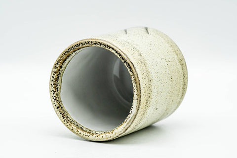 Japanese Teacup - Sage Green Black Speckled Yunomi - 150ml