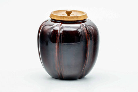 Japanese Chaire - 吉田一峰 Yoshida Kazumine - Akoda Pumpkin Matcha Tea Container