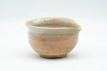 Tezumi — Japanese Katakuchi - Beige Pink Hagi-yaki Water Cooler - 130ml — front view from another angle
