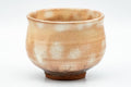 Tezumi — Japanese Teacups - Pair of Beige Brown Gohonte Hagi-yaki Yunomi - 180ml — top-down view of the interior