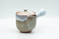 Japanese Tea Set - Beige White Glazed Hagi-yaki Do-ake Kyusu Teapot with 5 Yunomi Teacups - Tezumi