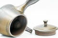 Japanese Kyusu - Fujii Ikkyuu 藤井一休 - Ash Glazed Yohen Banko-yaki Debeso Teapot - 200ml - Tezumi