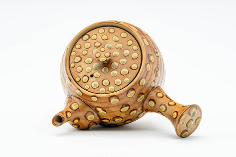 Japanese Tea Set - Spotted Kyusu Teapot - Katakuchi Water Cooler - 5 Yunomi Teacups