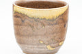 Japanese Teacup - Brown Beige Drip-Glazed Yunomi - 100ml - Tezumi