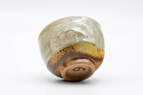 Japanese Teacup - Beige Grey Drip-Glazed Shigaraki-yaki Yunomi  - 150ml