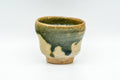 Japanese Teacup - Green Drip-Glazed Wabi Sabi Yunomi - 80ml - Tezumi