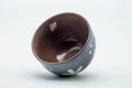 Tezumi — Japanese Teacup - Floral Grey Celadon Snowflake Glazed Yunomi - 150ml — three-quarter view