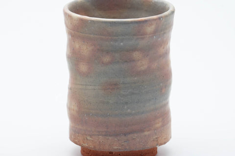 Japanese Teacup - Beige Pink Gohonte Hagi-yaki Spiraling Yunomi - 150ml