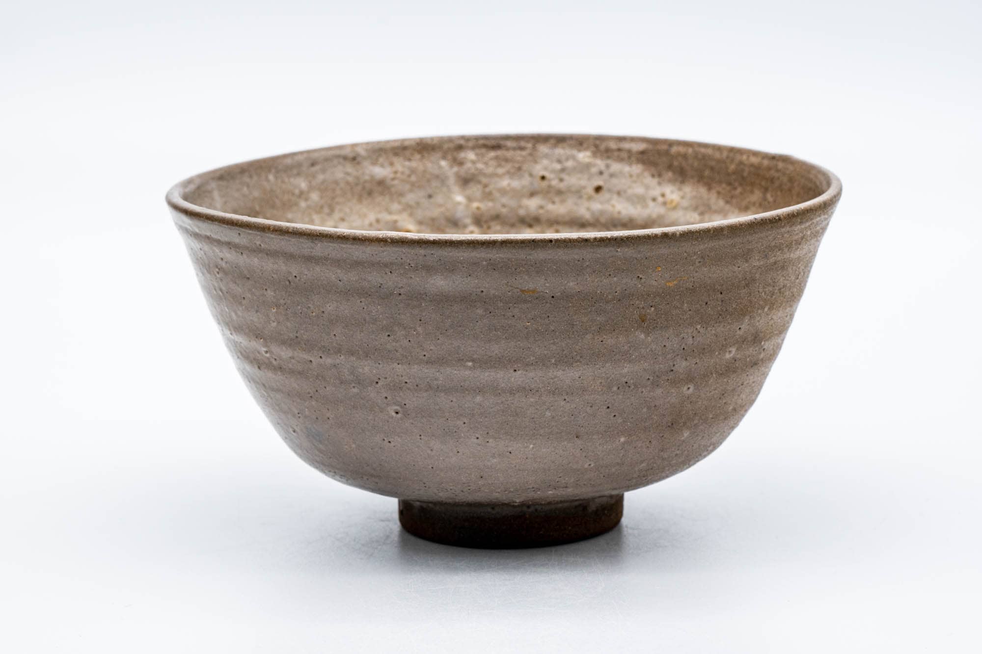 Japanese Matcha Bowl - Brown Matte-Glazed Hantsutsu-gata Chawan - 400ml