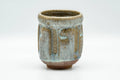 Tezumi — Japanese Teacup - Beige Milky Glazed Groovy Yunomi - 130ml — front view from another angle