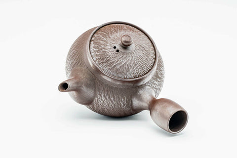 Japanese Kyusu - Engraved Tochiri Banko-yaki Debeso Teapot - 180ml